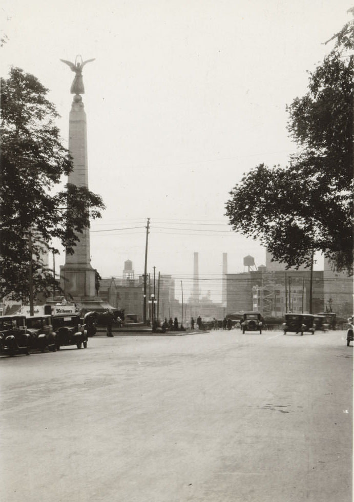 University Avenue from south of Queen Street West looking north, 1931