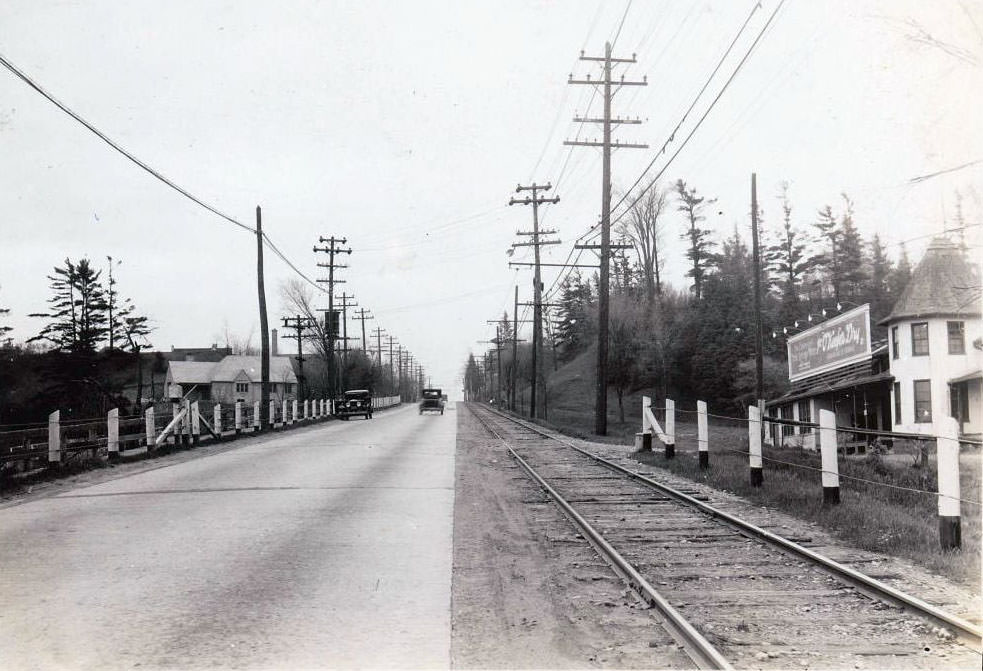 Yonge Street looking south at Ivor, 1930