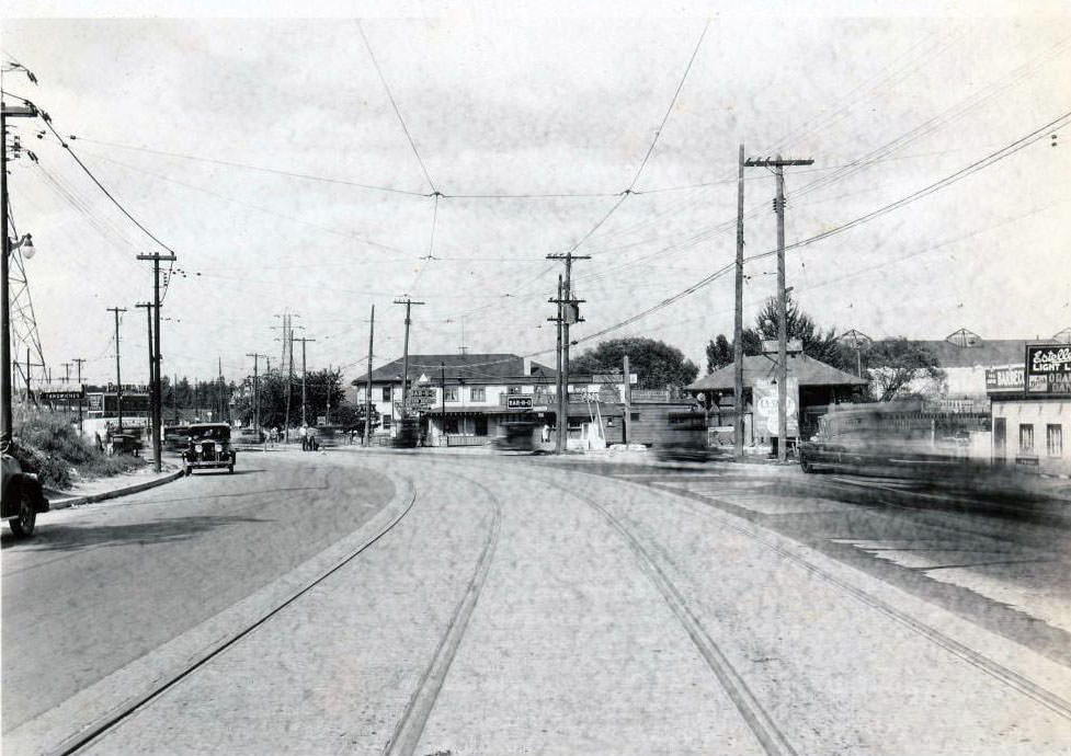 Lakeshore near the Humber Loop on the left, 1930