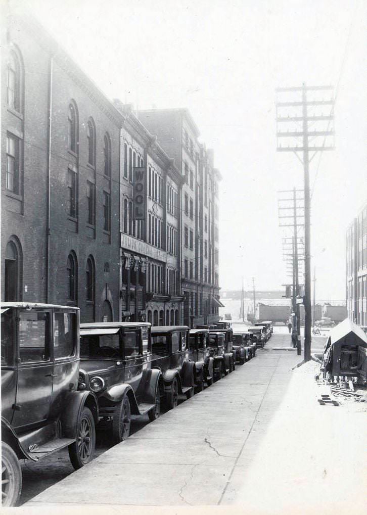 Church Street looking south to the Esplanade. Clear view of the harbour & the Island back in 1930