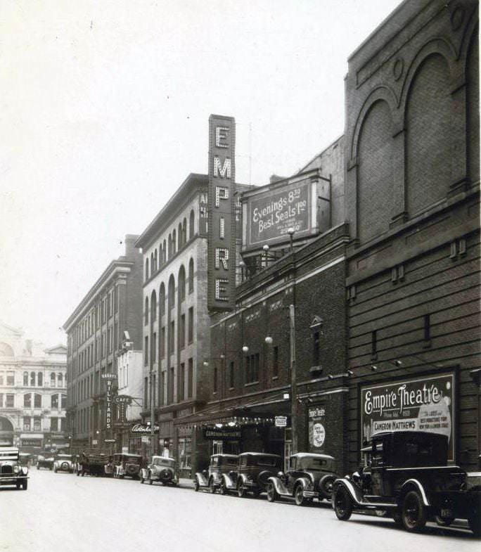 Empire Theatre - Temperance Street. View is looking south-east towards Yonge Street, 1933