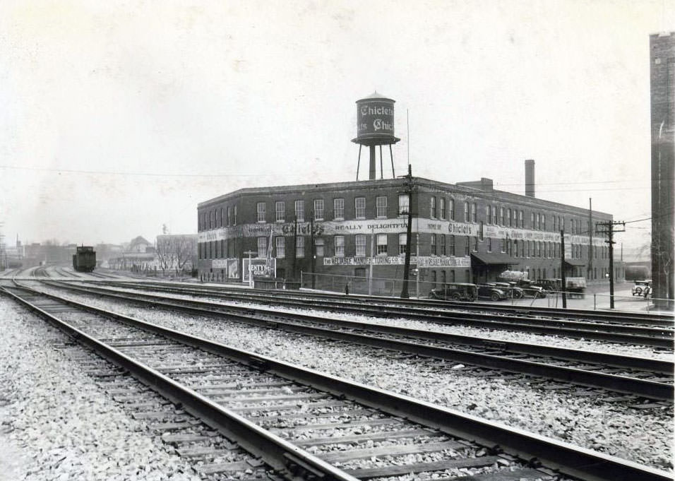 The Reliable Manufacturing Company Limited - Chiclets Chewing Gum, 1933. Carlaw Avenue and Dickens Street.