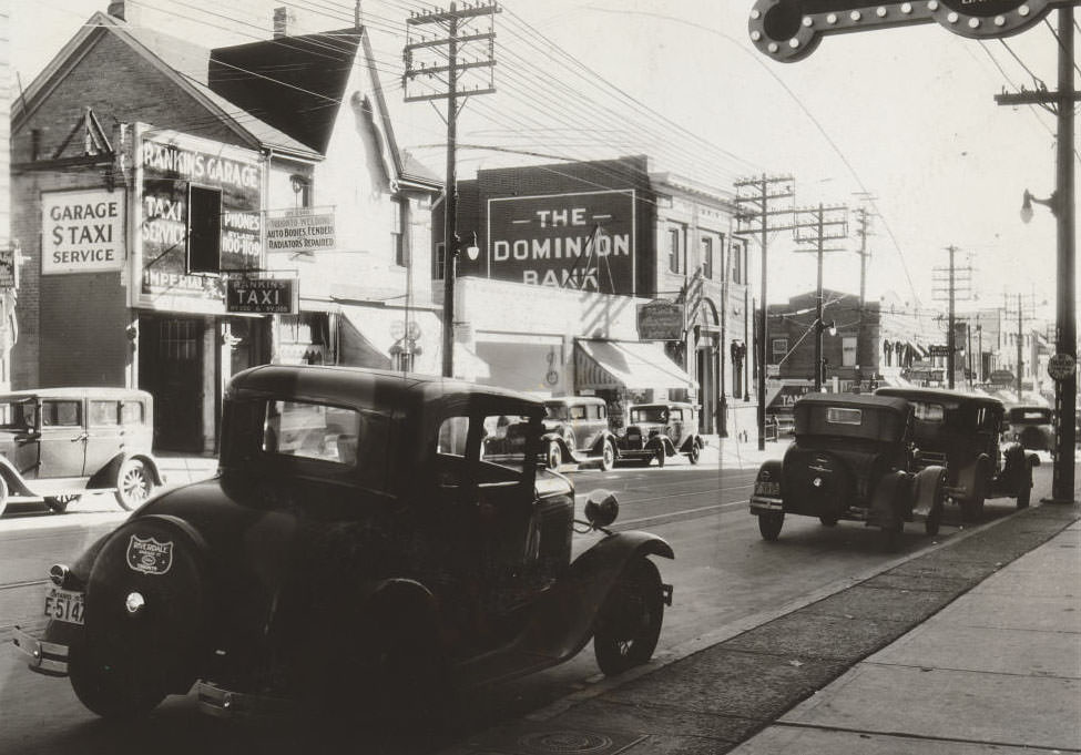 Looking southeast towards Yonge & St. Clair, 1933