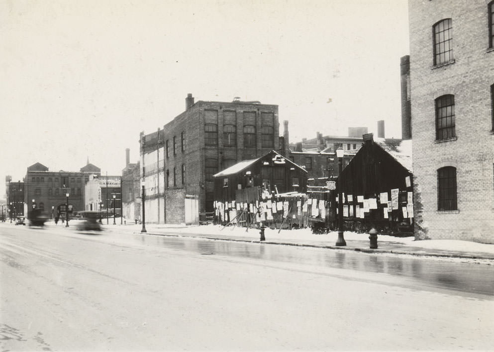 University looking northeast towards King Street, 1932
