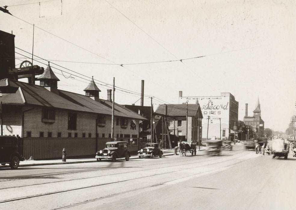 The Elias Rogers Company Limited, located on the west side of Bathurst Street just north of Front, 1933