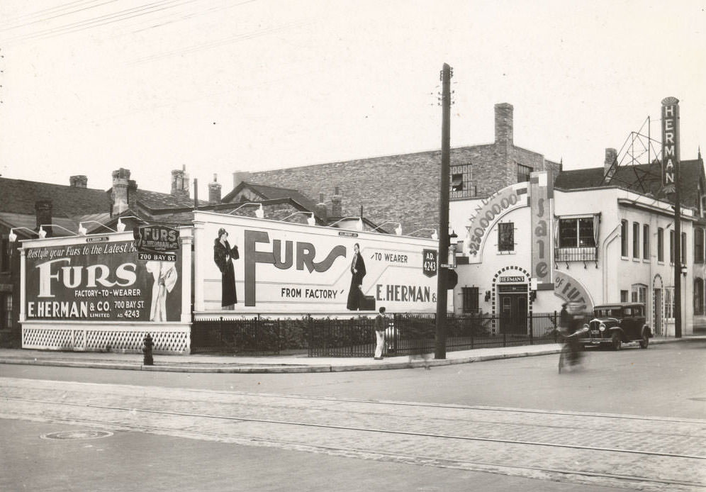 700 Bay Street, at Gerrard Street West, south-west corner, 1933