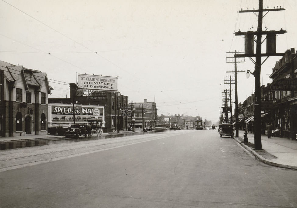 St. Clair Avenue West, west of Arlington Avenue. View is looking south-west, 1933