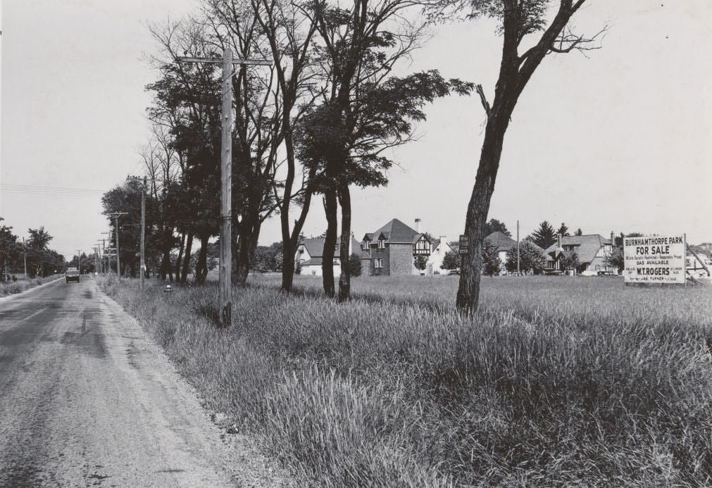 Burnhamthorpe Park. Some of the homes are built, 1936