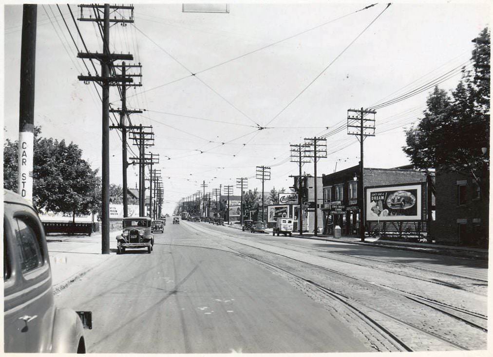 Yonge south of Eglinton looking north, 1937