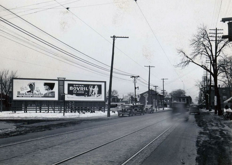 Queen Street East and Rushbrooke Avenue looking south-west, 1936