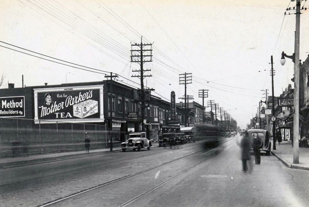 Bloor & Brock looking east, 1936