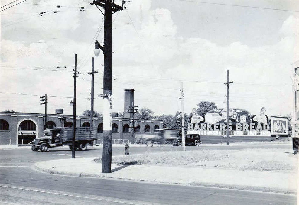 Yonge & Church looking northeast, 1936