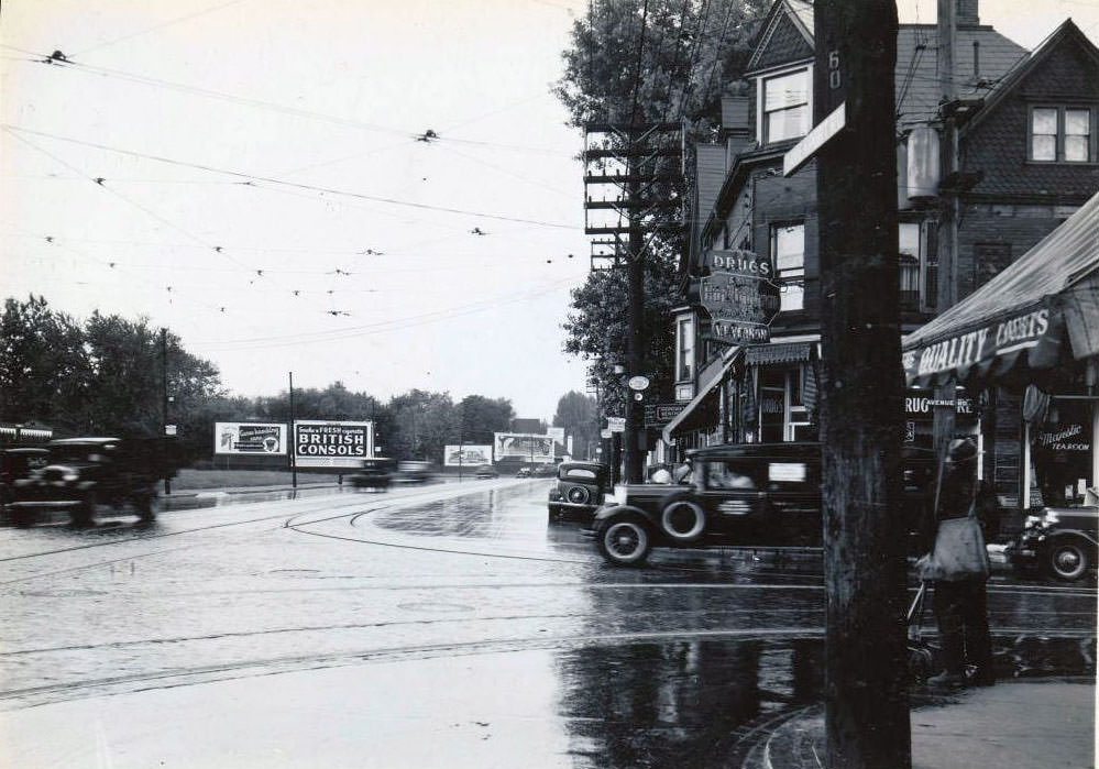 Avenue Road & Davenport facing west, 1936