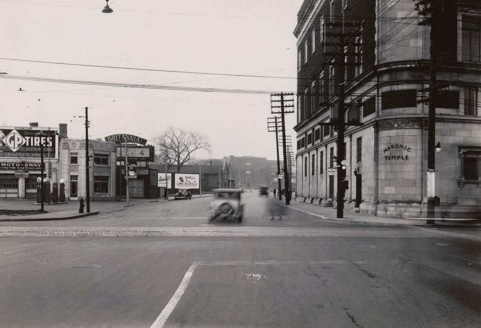 Davenport & Yonge looking west, 1936