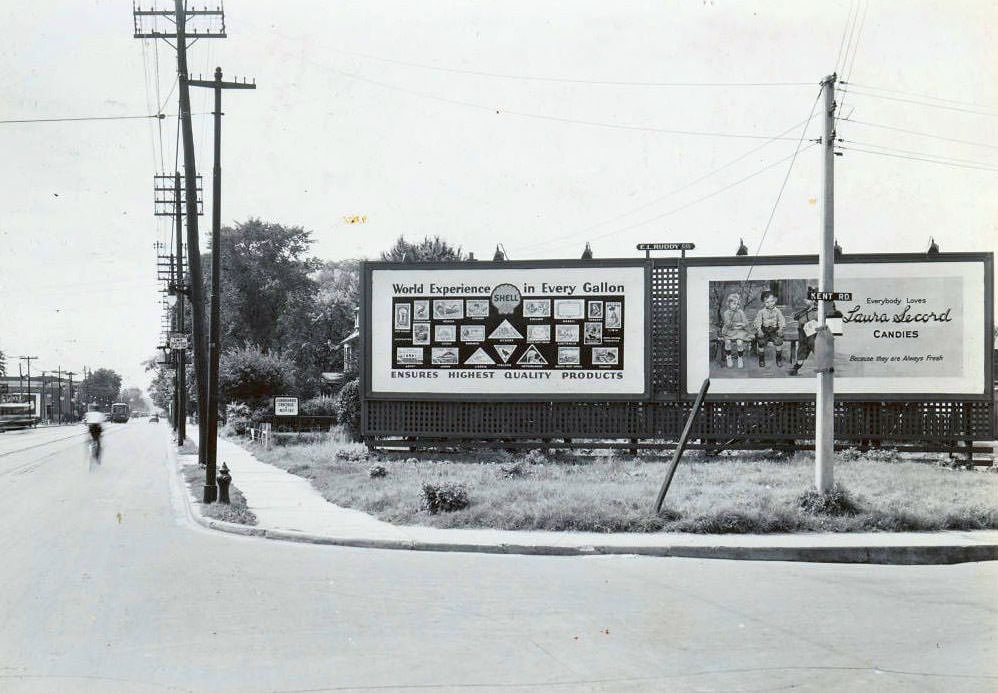 Queen & Kent looking west, 1937