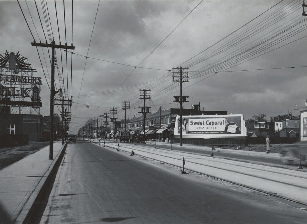 Thanks Curtis Webster Acme Farmers Dairy 2359 Danforth Avenue looking west, 1937
