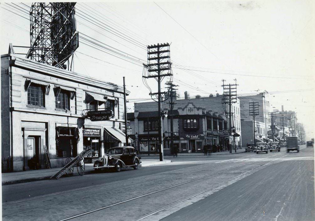 Bay & Bloor looking northeast, 1938