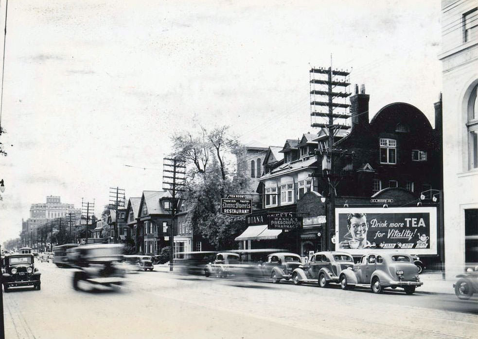 184 Bloor Street West. View is looking north-west, 1938