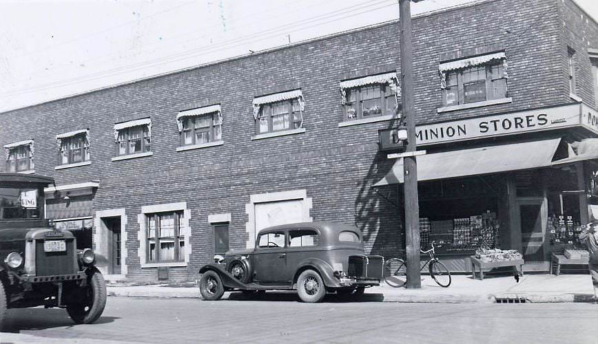 Danforth Avenue and Linsmore Crescent. View is looking north-east, 1937