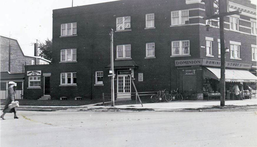 Broadview and Browning avenues. View is looking south-east, 1937