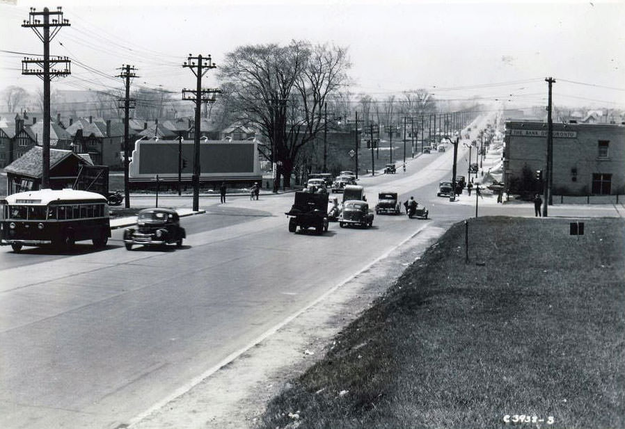 Bathurst & Eglinton looking west, 1939