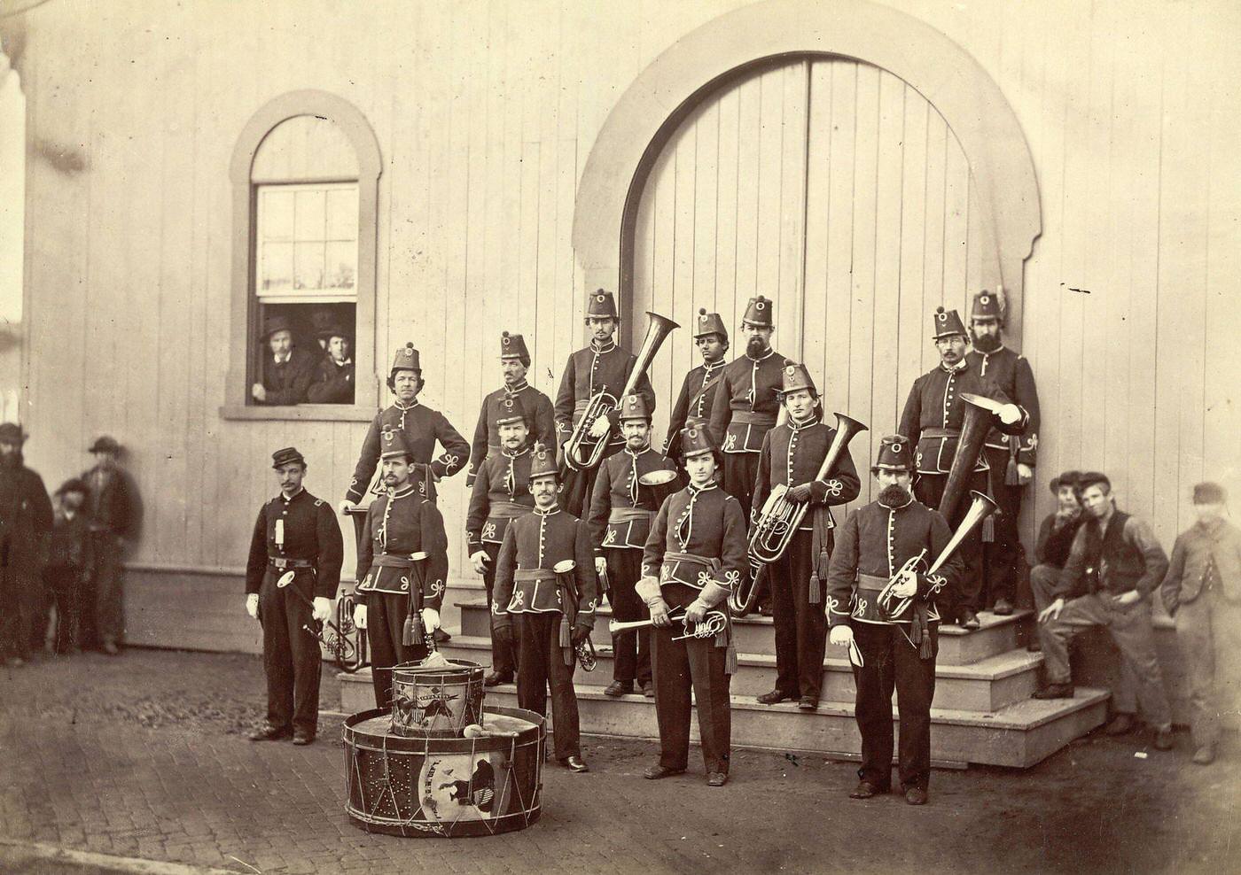 Band of 10th Veteran Reserve Corps, Washington, D.C., April, 1865