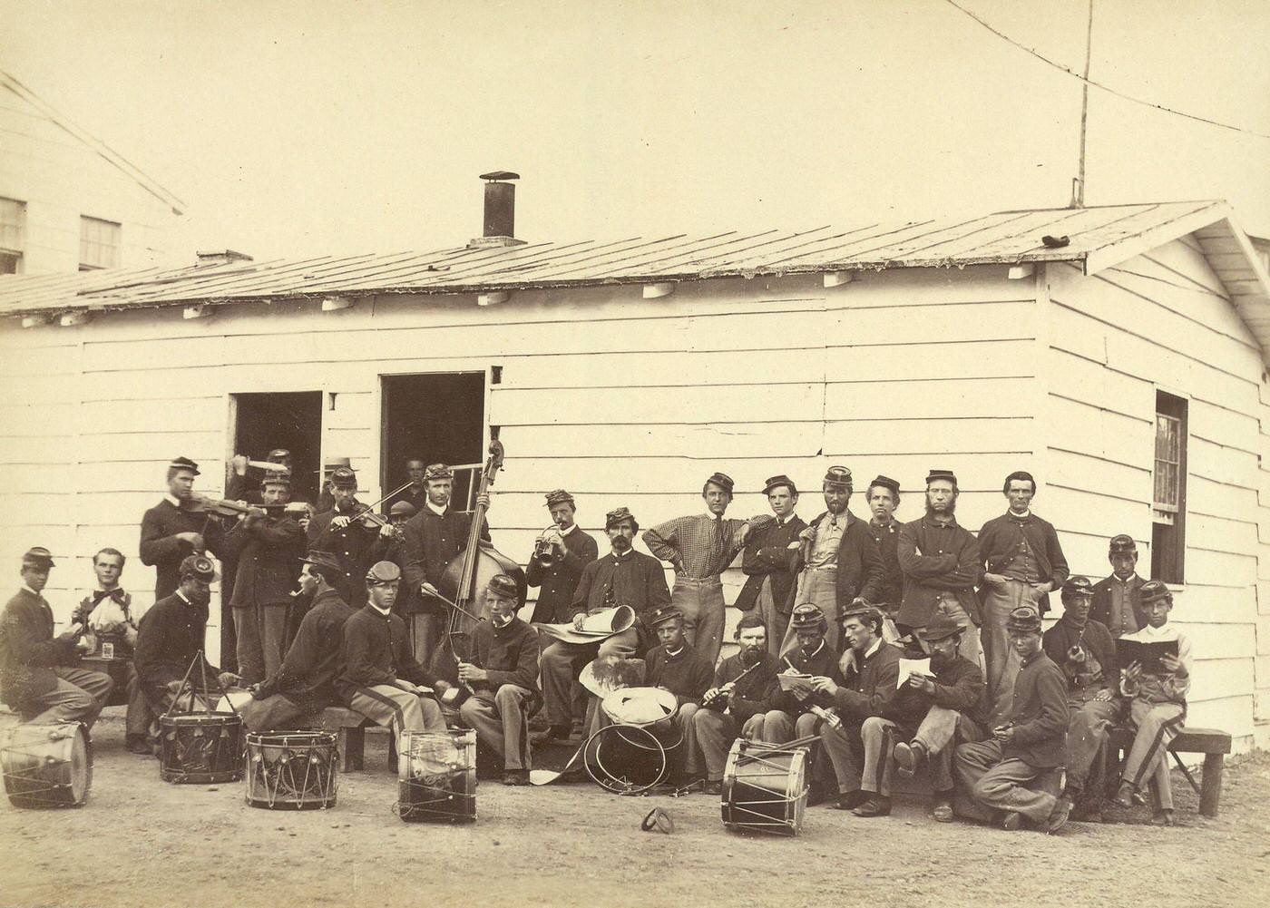 Drum corps of 10th Veteran Reserve Corps, Washington, D.C., 1865