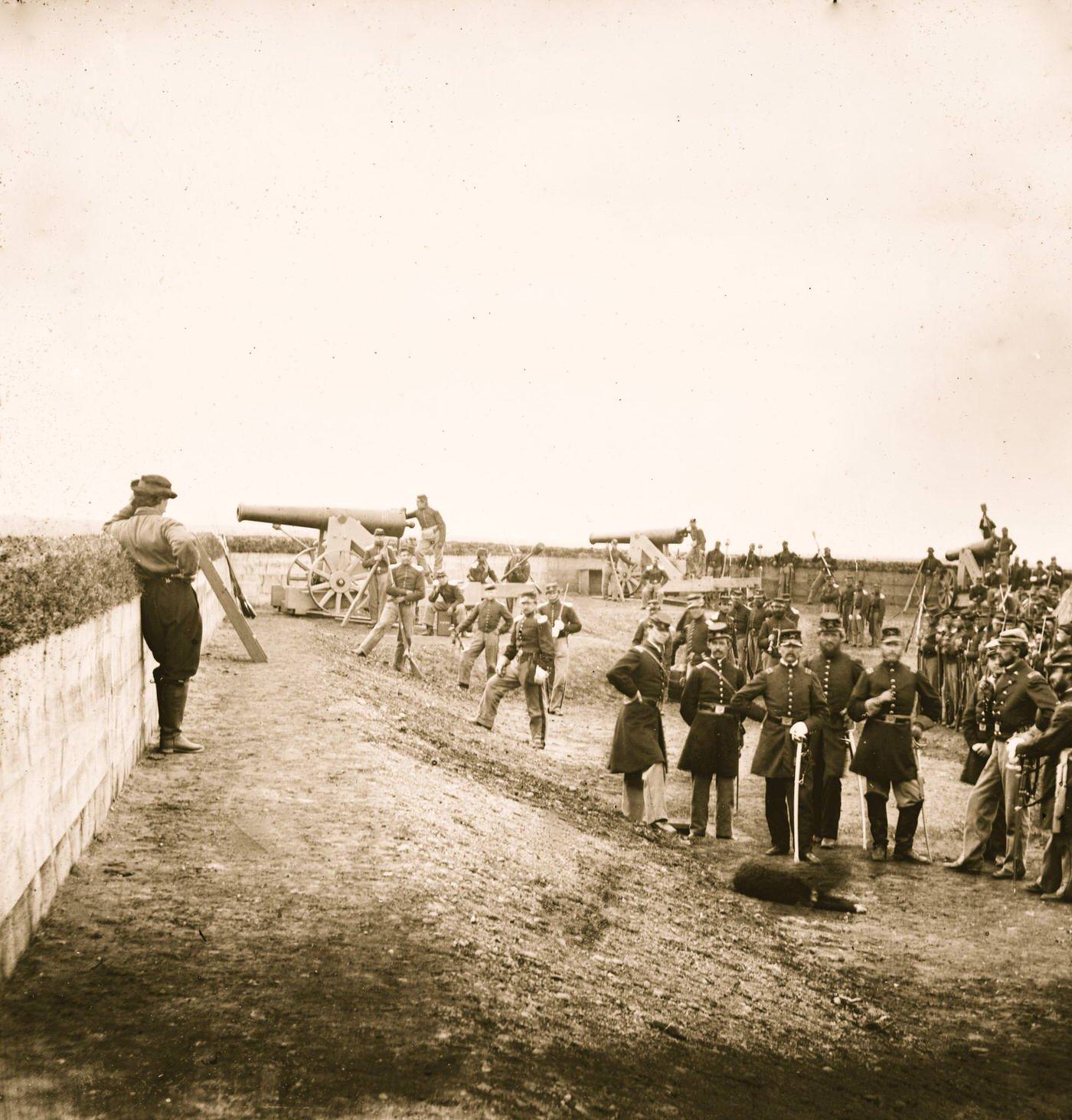 Interior of Fort Totten Washington, D.C., 1863