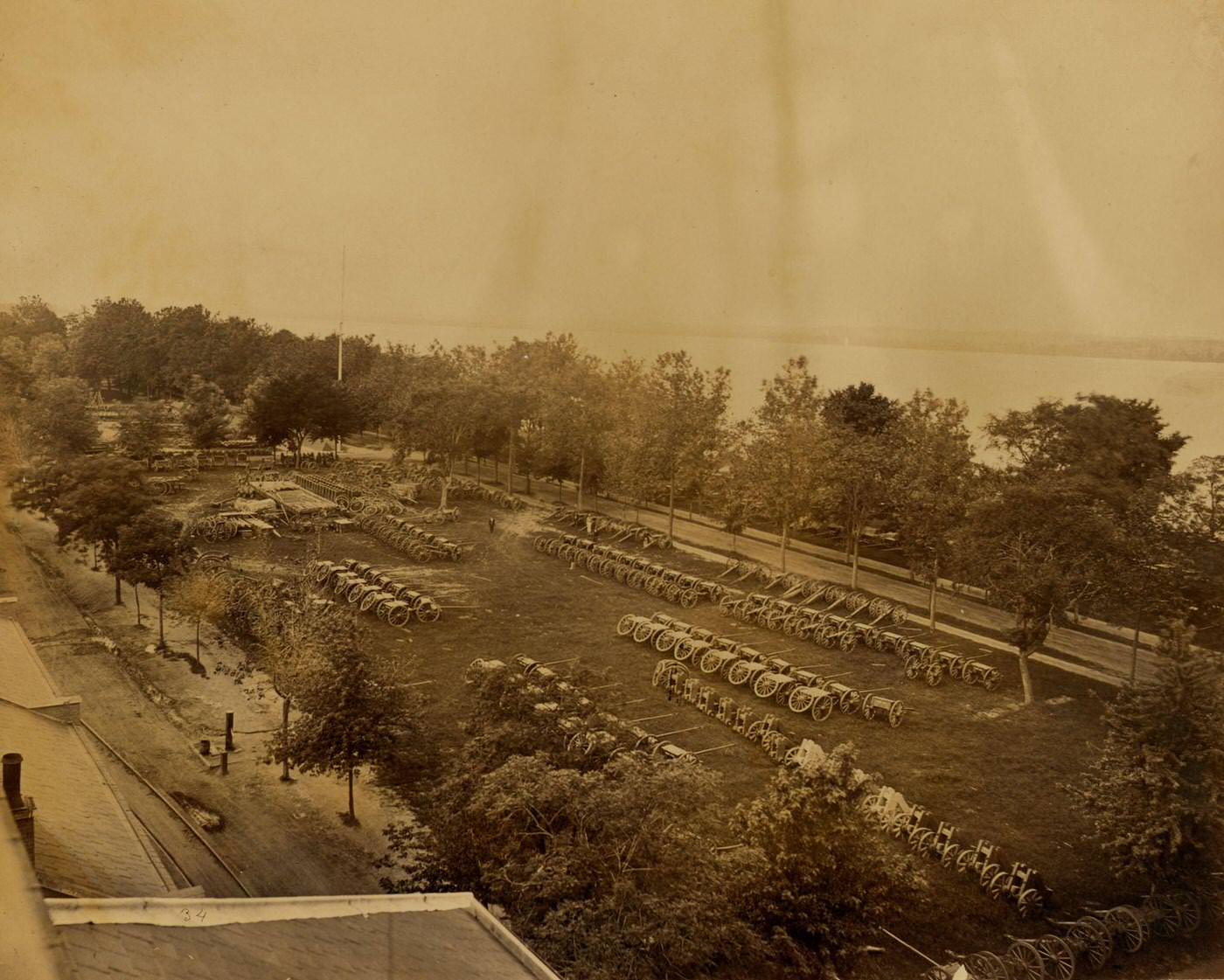 View in arsenal yard, Washington, D.C., 1863