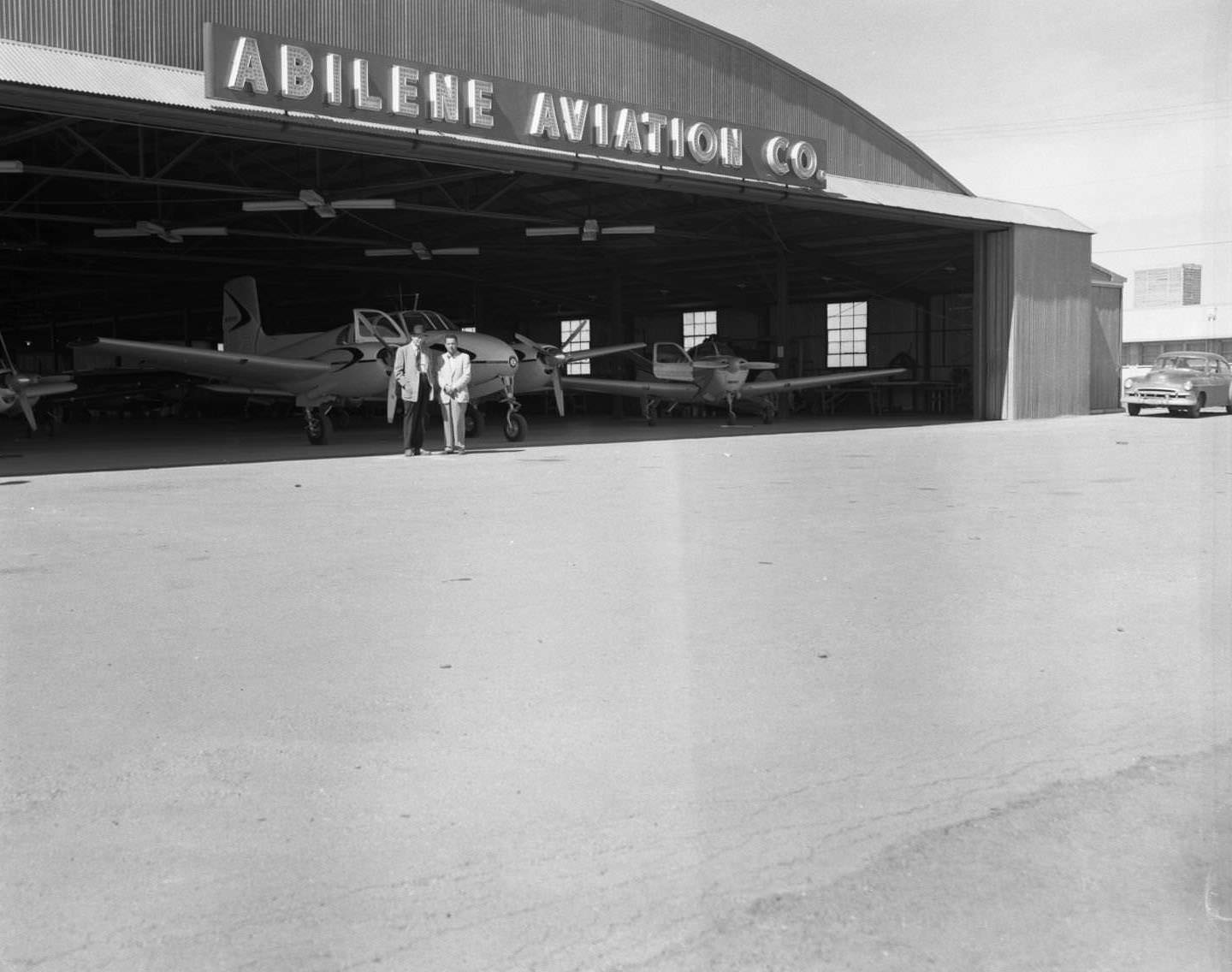Abilene Aviation Company Hanger, 1956