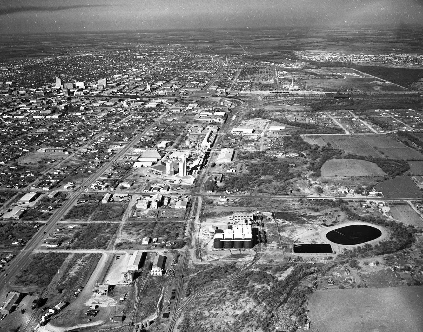 Aerial View of Abilene State School, 1952