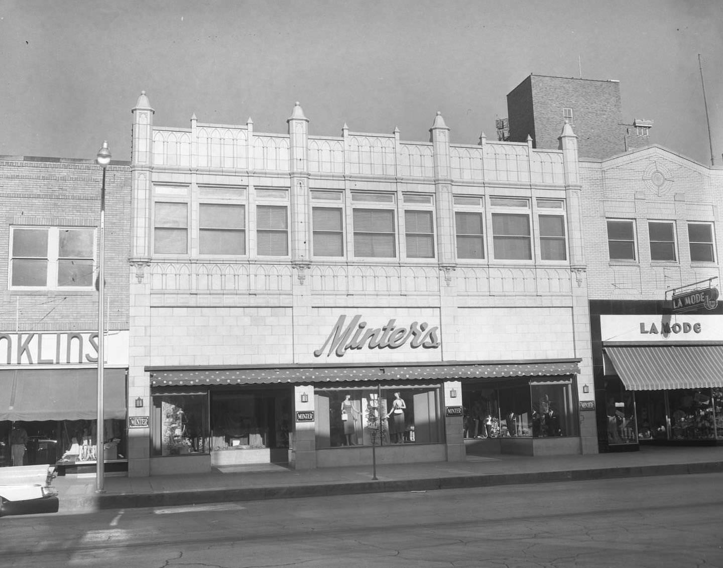 Minter's Department Store in Downtown, 1958