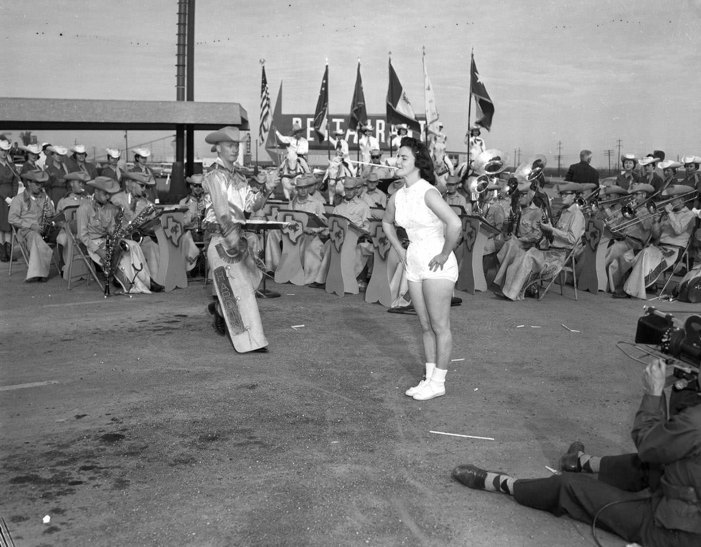 The Cowboy Band performing at the Sands Hotel, 1956