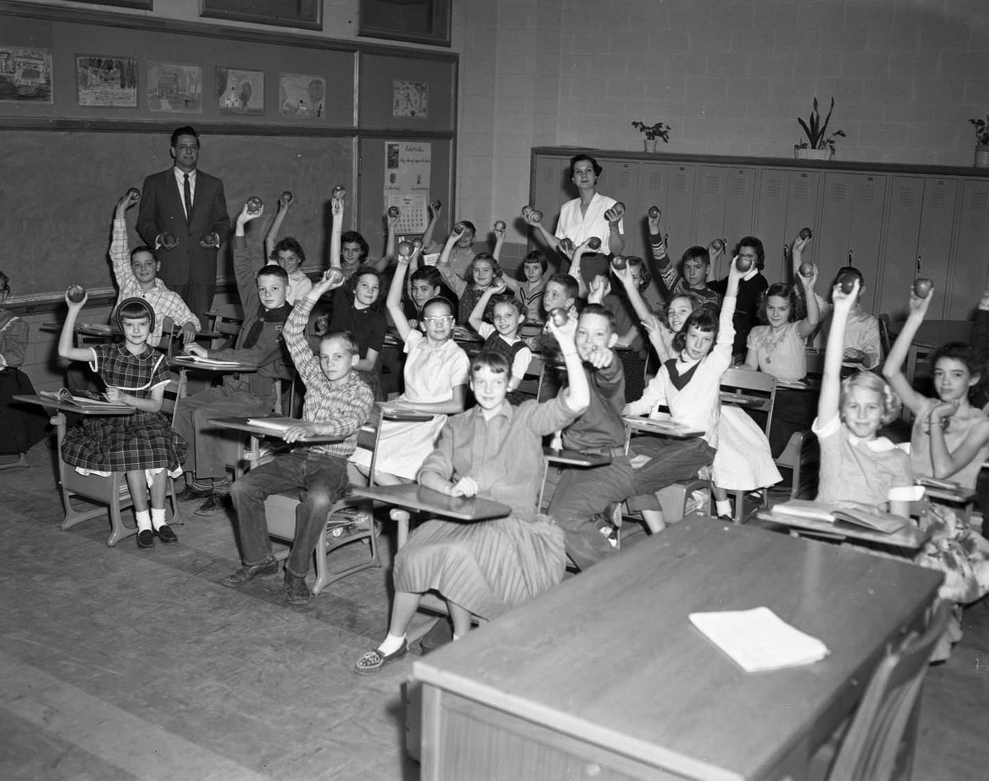 Apples at School by Ben E. Keith Co., 1958