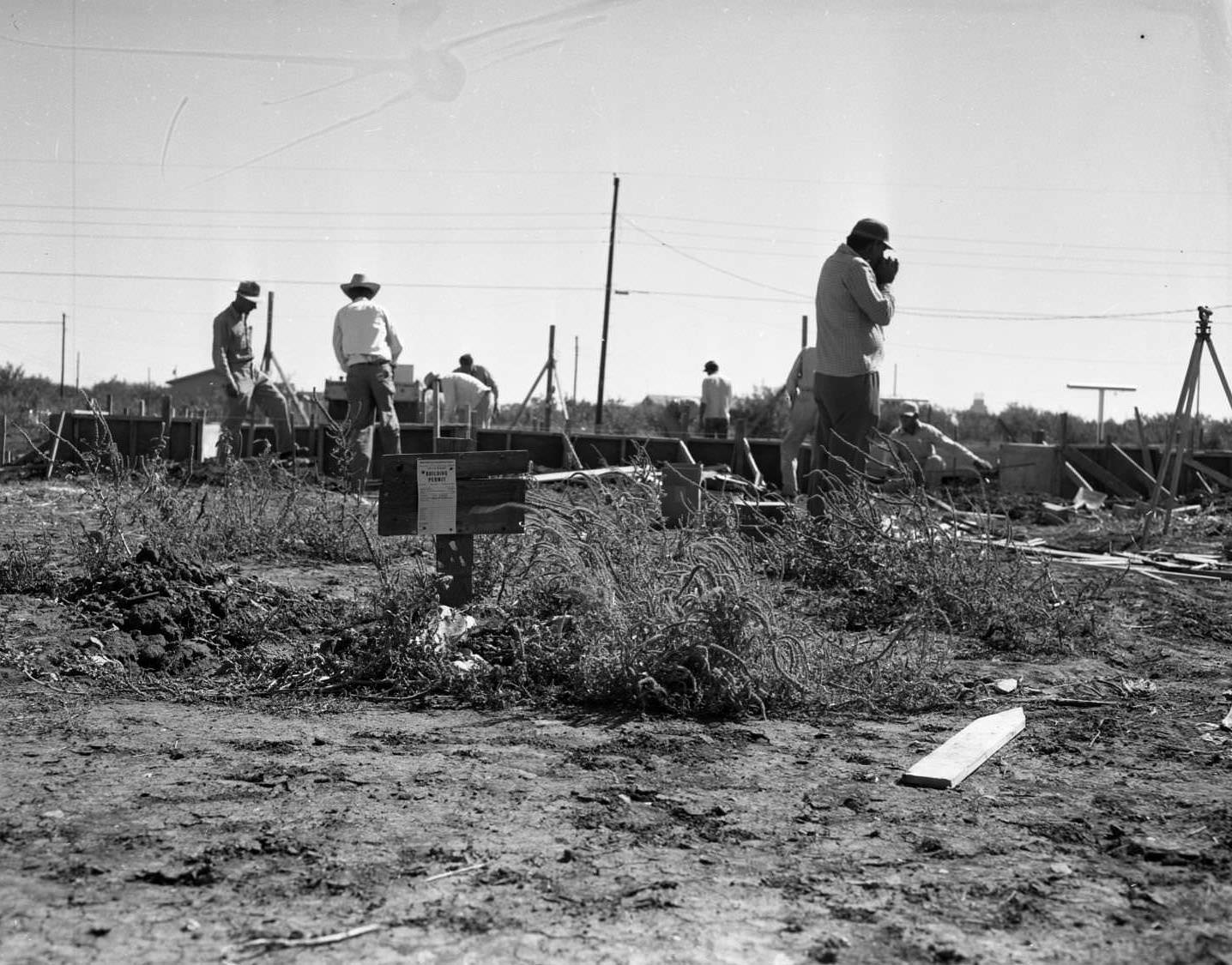 Spann House Construction, 1955