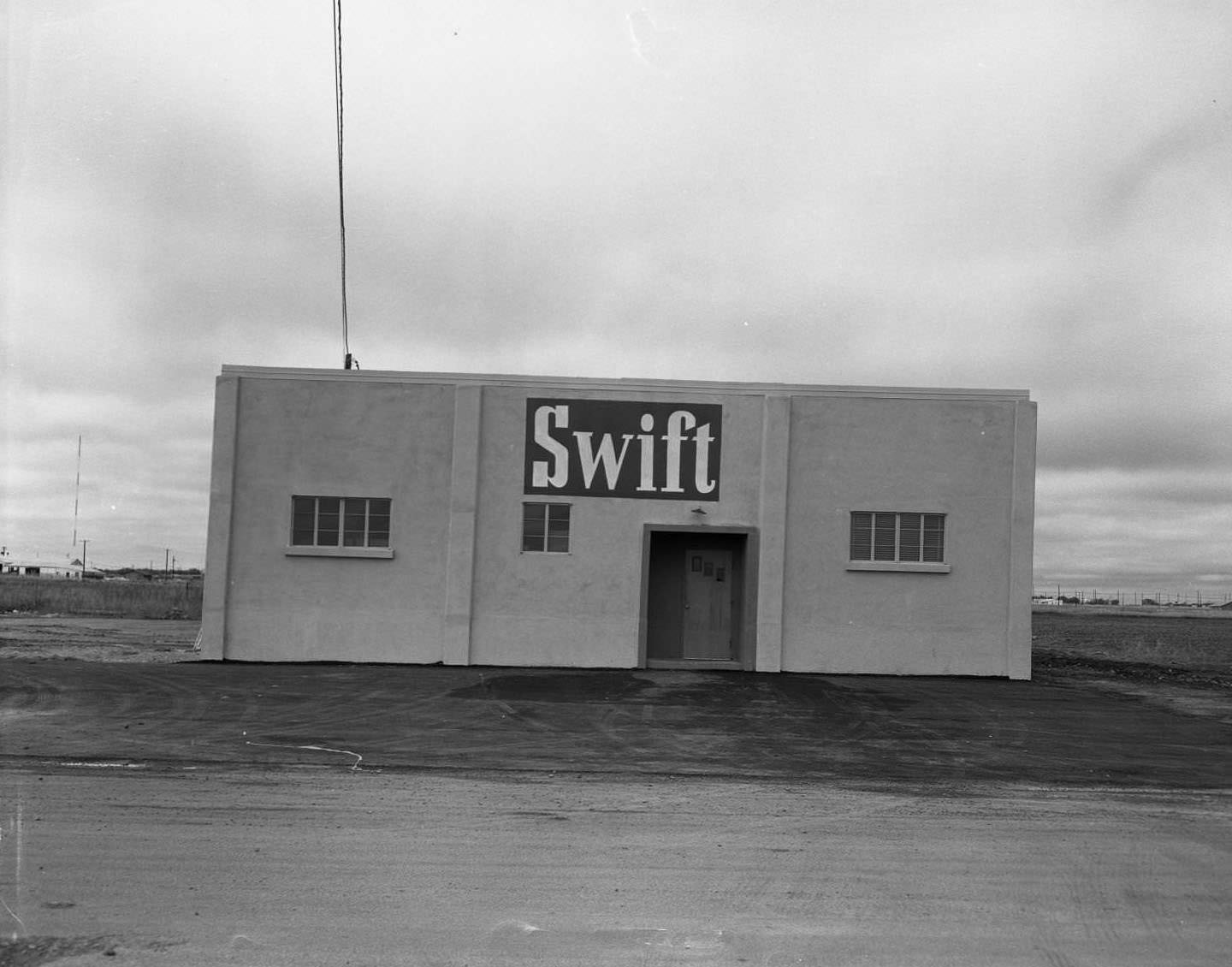 Swift Meat Building in Abilene, 1955