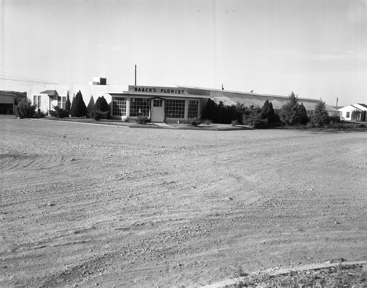 Baack's Florist shop, 1954