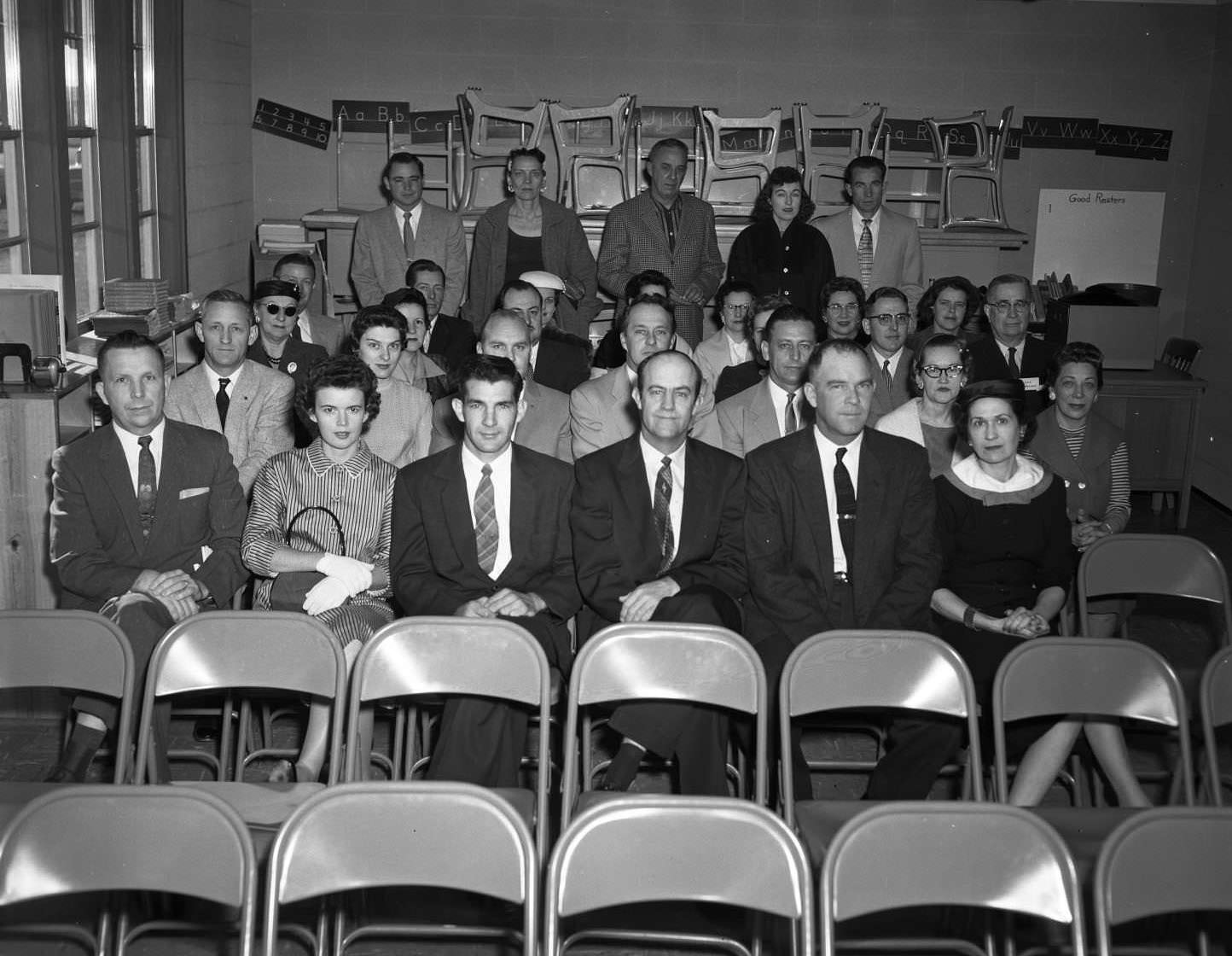 A choir at the Pioneer Drive Baptist Church, 1955.