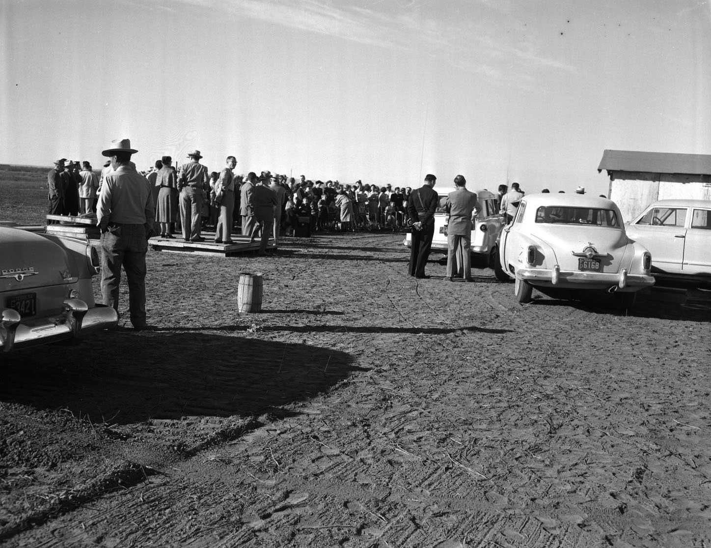 A groundbreaking ceremony for the Crippled Children's Home in Abilene, 1955