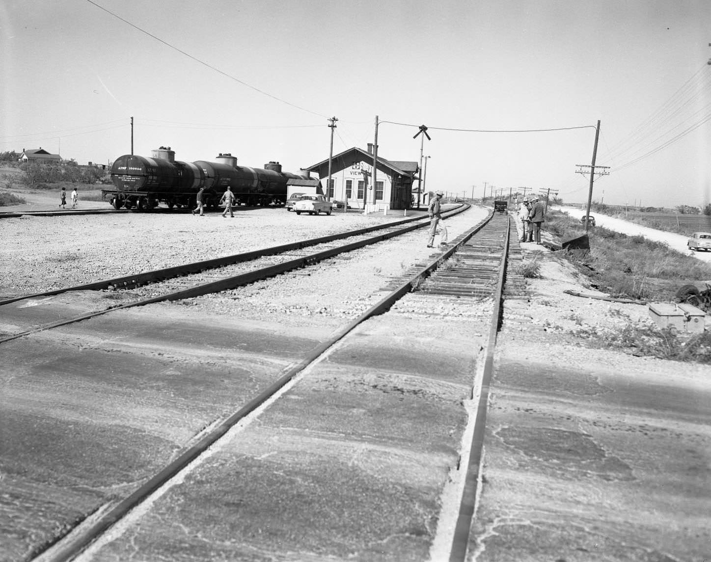 Highway at View Depot - Accident Scene, 1955
