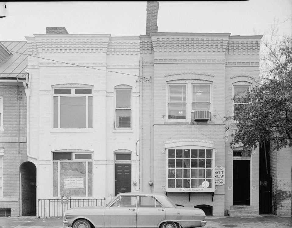 John Longden Houses, 105-107 South Royal Street, Alexandria, 1970s