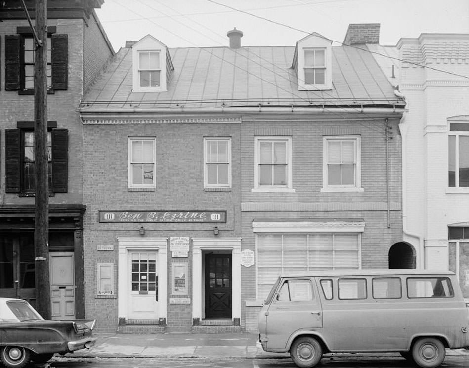 Samuel Simmonds House, 109 South Royal Street, Alexandria, 1970s