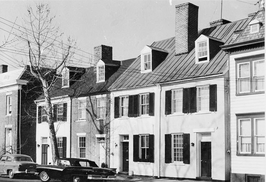 South Fairfax Street Area Survey, 511-517 South Fairfax Street (Row Houses), Alexandria, 1970s