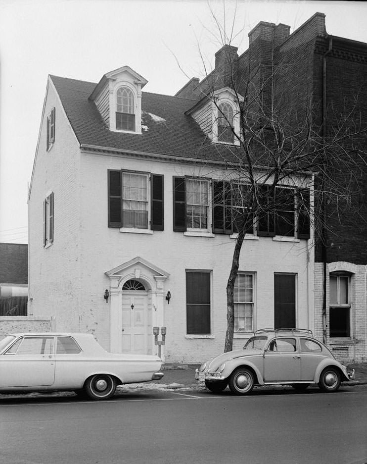 Taylor-Fraser House, 414 Franklin Street (moved from 109 South Pitt Street), Alexandria, 1970s