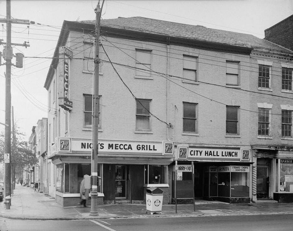 William Gregory Building (first), 400-402 King Street, Alexandria, 1970s