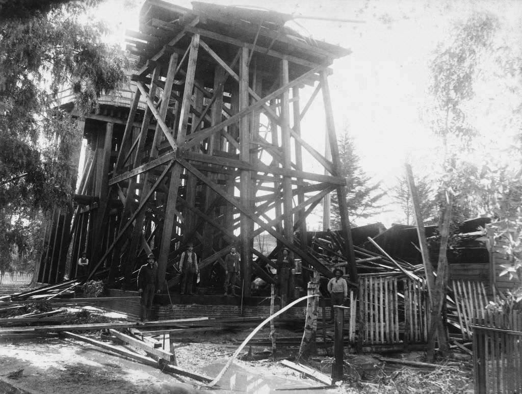 Municipal Water Plant in Anaheim, located at 119 West Cypress Street, 1891