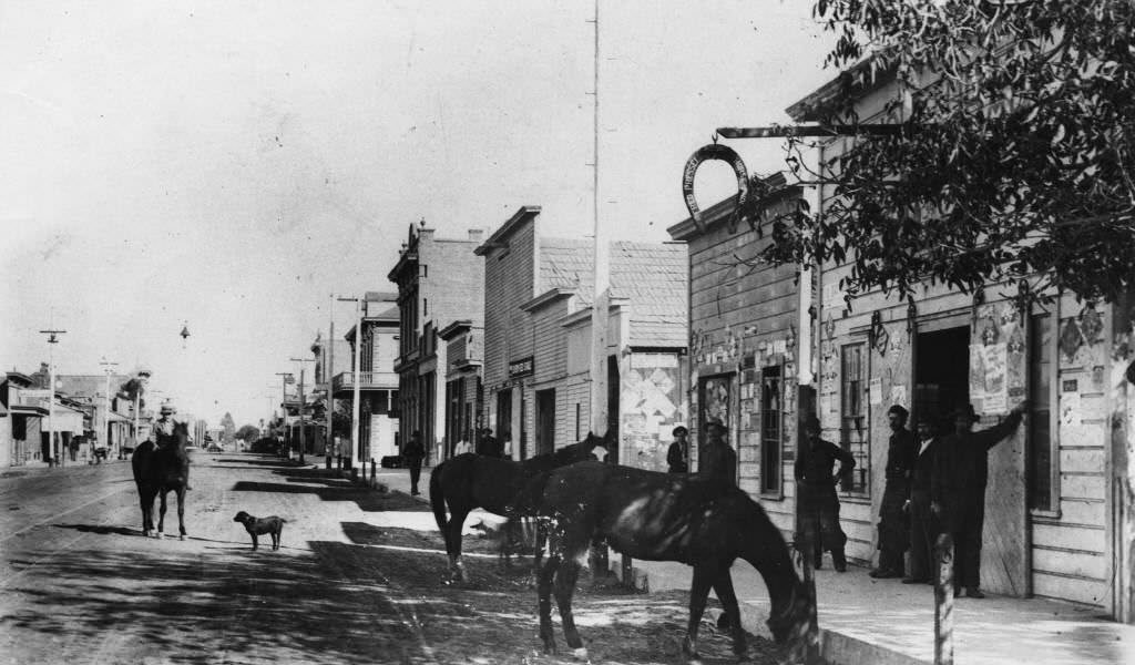 Center Street, Anaheim, 1884