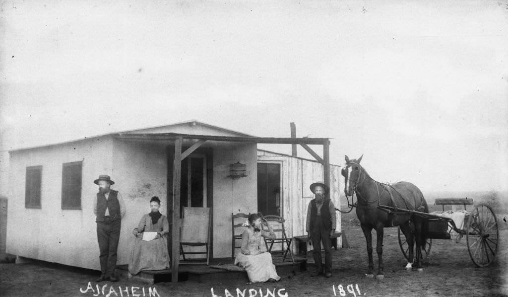 Anaheim Landing, located at the NE corner of Seal Beach Blvd. and Electric Ave, 1891