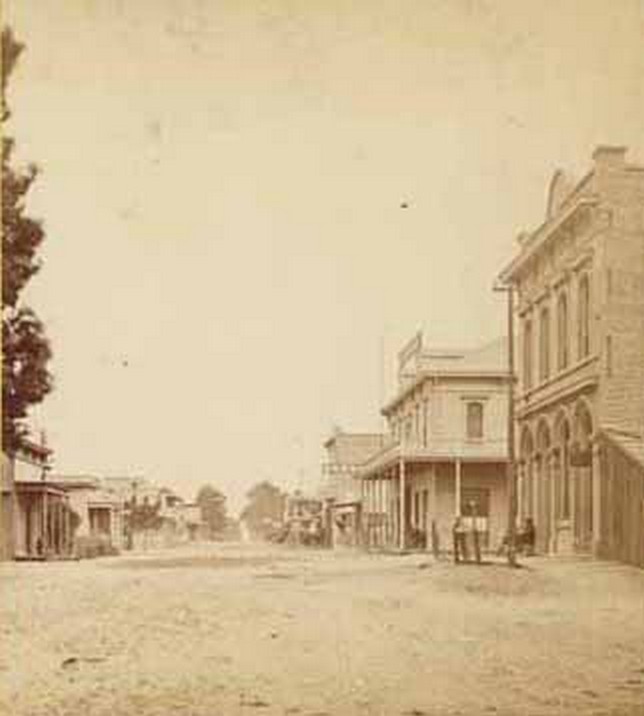 Center St., Anaheim, Looking East, 1875