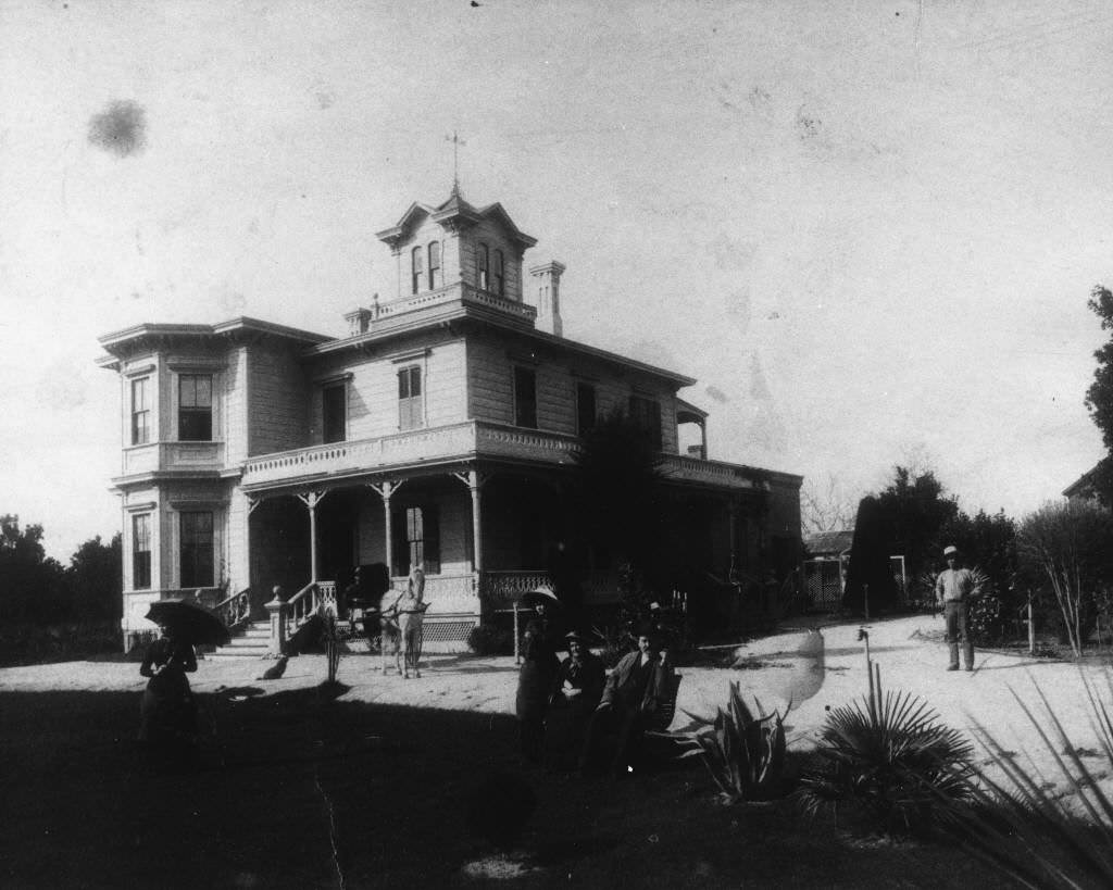 Langenberger Residence, located on Sycamore Street at Clementine Street, Anaheim, 1880